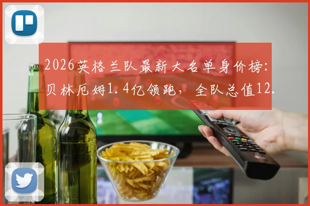 2026英格兰队最新大名单身价榜:贝林厄姆1.4亿领跑,全队总值12.9亿欧元,附身价排名解析与阵容分析